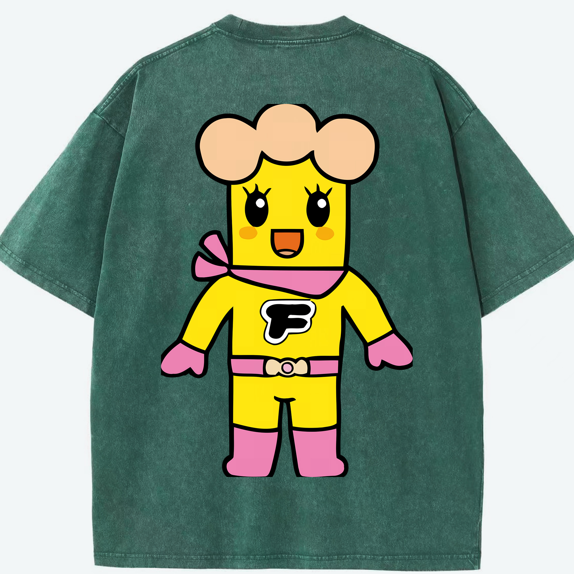 （画像用） アンパンマン Anpanman 綿100% ヴィンテージ風 半袖Tシャツ（背面プリント）